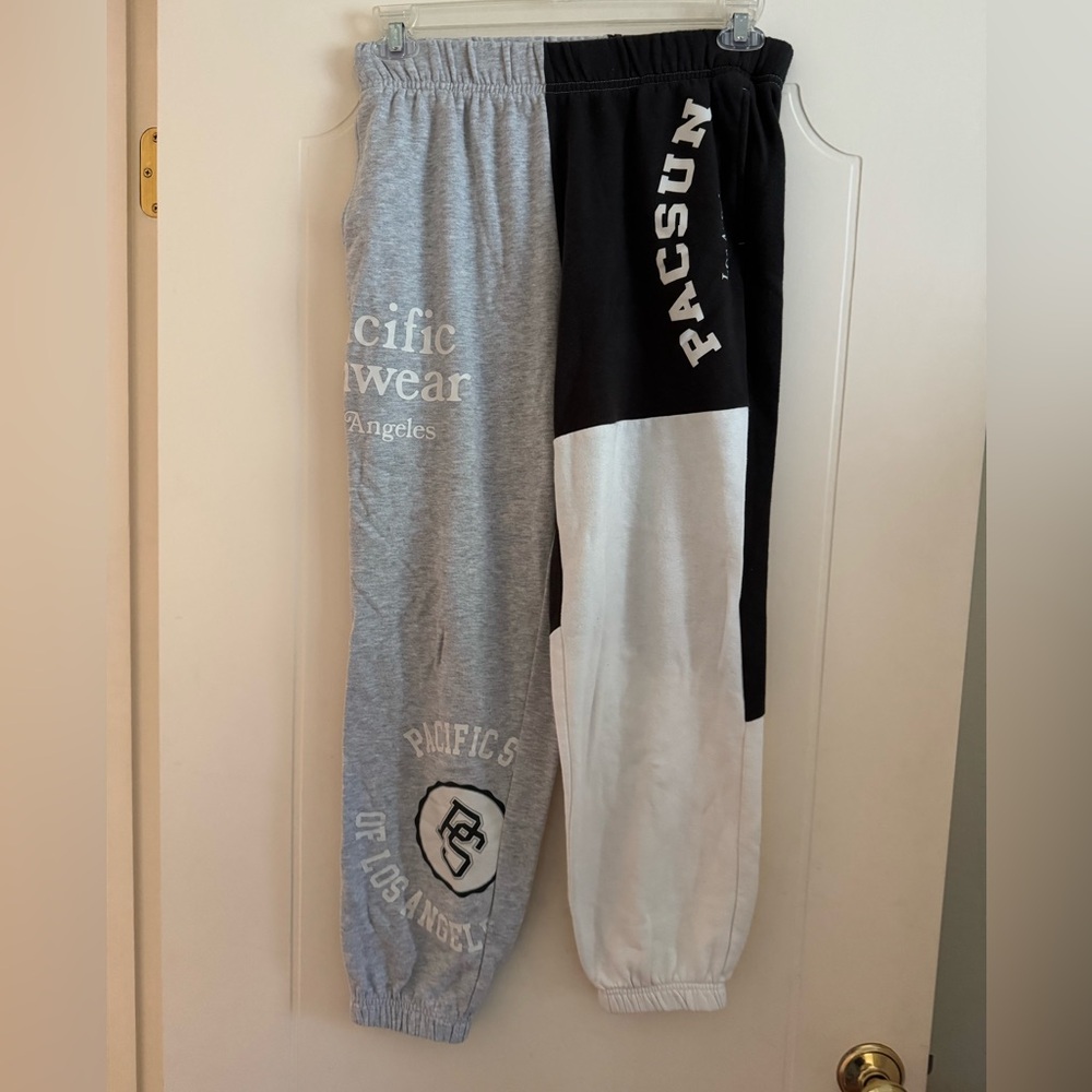 PacSun Two-Tone Joggers - Black and Gray